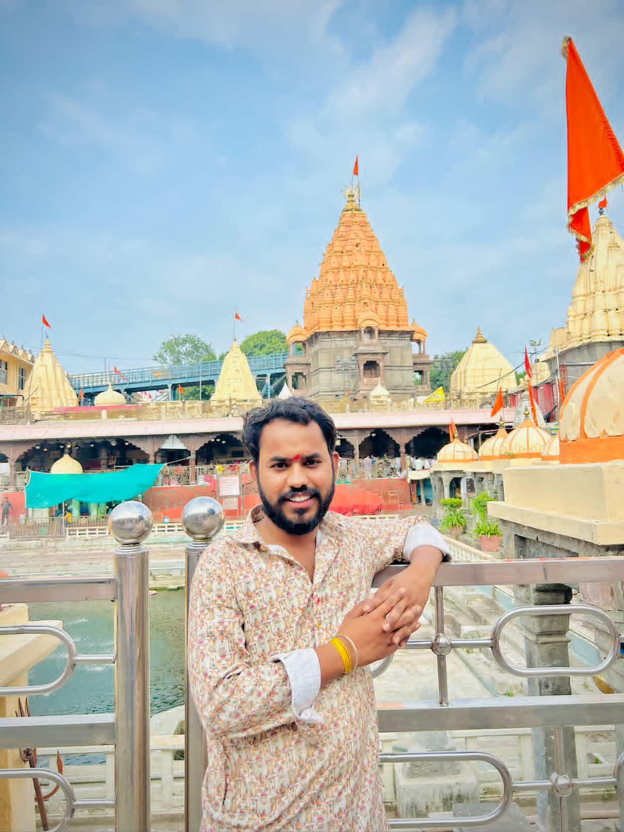 पंडित बलराम व्यास जी महाकाल प्रांगण में